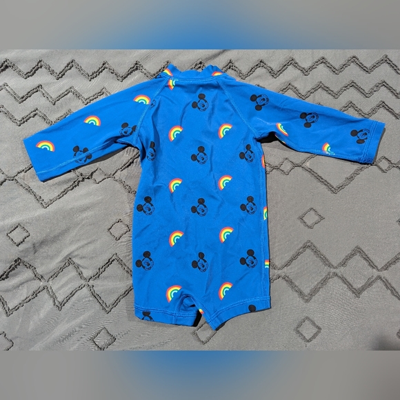 Hanna Andersson Disney Collection Blue Mickey Rashguard, 6-12m - Picture 3 of 3